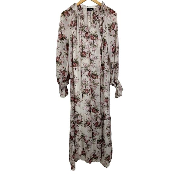 VICI x FATE Exclusive Countryside Floral Tiered Maxi Dress with Slip Size L NWT - Picture 3 of 13